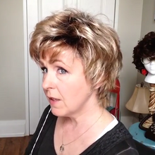 将图片加载到图库查看器,Foreign gas champagne gold short wig