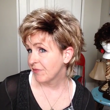 将图片加载到图库查看器,Foreign gas champagne gold short wig