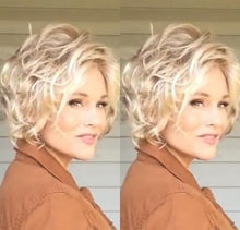 将图片加载到图库查看器,Golden roll short wig