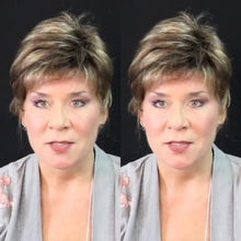 将图片加载到图库查看器,Casual brown gold short wig