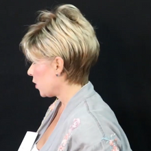 将图片加载到图库查看器,Leisure linen gold short wig(Hair root black)
