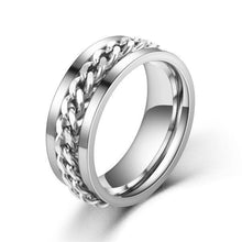 将图片加载到图库查看器,Limited Quantity Titanium Steel Rotatable Chain Ring