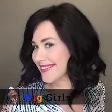 将图片加载到图库查看器,Romantic natural black shoulder roll wig