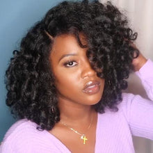 将图片加载到图库查看器,Popular black shoulder wool roll wig