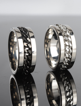 将图片加载到图库查看器,Limited Quantity Titanium Steel Rotatable Chain Ring