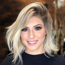 将图片加载到图库查看器,Golden brown BOB wig