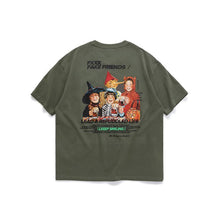 将图片加载到图库查看器,Retro cartoon personality loose short sleeve T-shirt
