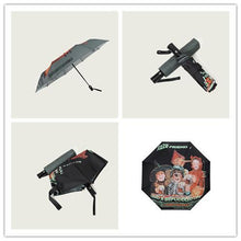 将图片加载到图库查看器,Fun cartoon sun and rain dual-use automatic folding umbrella