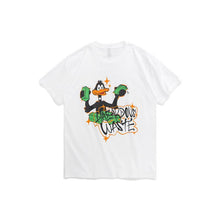 将图片加载到图库查看器,Tide brand cartoon duck men and women short sleeve T-shirt