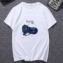 将图片加载到图库查看器,Classic 12 constellation printed white T-shirt