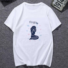 将图片加载到图库查看器,Classic 12 constellation printed white T-shirt