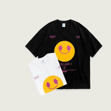 将图片加载到图库查看器,Personalized street fake smile loose short sleeve T-shirt