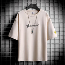 将图片加载到图库查看器,Men's T-shirt with ice silk bottoming shirt