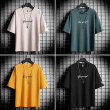 将图片加载到图库查看器,Men's T-shirt with ice silk bottoming shirt