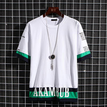 将图片加载到图库查看器,Cotton loose round neck casual T-shirt