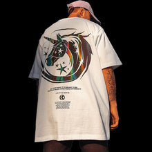 将图片加载到图库查看器,Unicorn printed luminous T-shirt