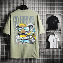 将图片加载到图库查看器,Pure cotton loose tide brand suits with 3/4 sleeve sleeves