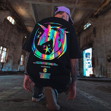 将图片加载到图库查看器,Unicorn printed luminous T-shirt