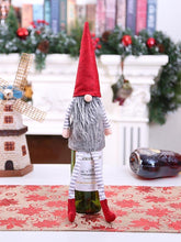 将图片加载到图库查看器,Christmas Gnome Wine Bottle Decoration Set
