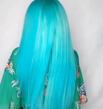 将图片加载到图库查看器,Sky blue long straight