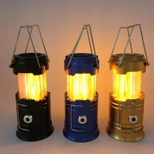 将图片加载到图库查看器,3-in-1 Camping Lantern,Portable Outdoor LED Flame Lantern Flashlight - A pot of wine
