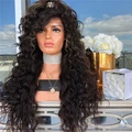 将图片加载到图库查看器,Black long curly wig