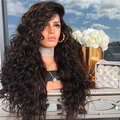 将图片加载到图库查看器,Black long curly wig