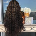 将图片加载到图库查看器,Black long curly wig