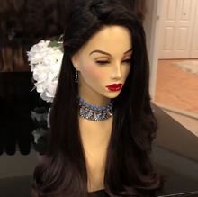将图片加载到图库查看器,Kyller Long black wave wig