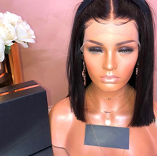 将图片加载到图库查看器,Short black wig