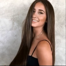 将图片加载到图库查看器,Dark brown straight