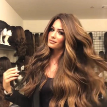 将图片加载到图库查看器,Gorgeous brown gradient big waves