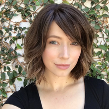 将图片加载到图库查看器,Black brown short curly wig