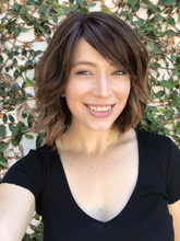 将图片加载到图库查看器,Black brown short curly wig