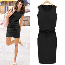 将图片加载到图库查看器,2020 summer ladies slim sleeveless sexy casual dress - 1203