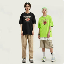 将图片加载到图库查看器,Personality spoof meat block food short-sleeved T-shirt
