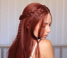 将图片加载到图库查看器,Orange Straight Long Wig