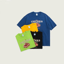 将图片加载到图库查看器,Personality spoof meat block food short-sleeved T-shirt