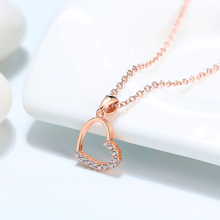 将图片加载到图库查看器,BETTER HALF HEART PENDANT NECKLACE