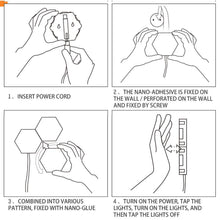 将图片加载到图库查看器,DIY Modular Lighting with Touch Detection--Hexagonal Quantum LED Wall Light