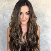 将图片加载到图库查看器,Darker brown wig