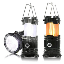 将图片加载到图库查看器,3-in-1 Camping Lantern,Portable Outdoor LED Flame Lantern Flashlight - A pot of wine
