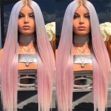 将图片加载到图库查看器,Blue purple straight wig