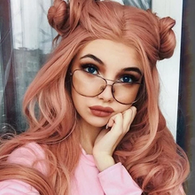 将图片加载到图库查看器,Coral Doll Pink wig