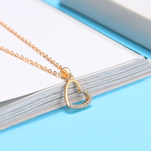 将图片加载到图库查看器,BETTER HALF HEART PENDANT NECKLACE