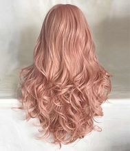将图片加载到图库查看器,Coral Doll Pink wig