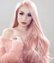 将图片加载到图库查看器,Coral Doll Pink wig
