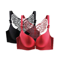 将图片加载到图库查看器,Butterfly Embroidery Front Closure Wireless Bra