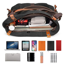 将图片加载到图库查看器,2020 Style Women Bags 2-In-1 Canvas Backpack-Shoulder Bag