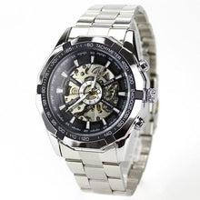 将图片加载到图库查看器,Automatic Skeleton Watch Golden X Dial Business Watches - 1203